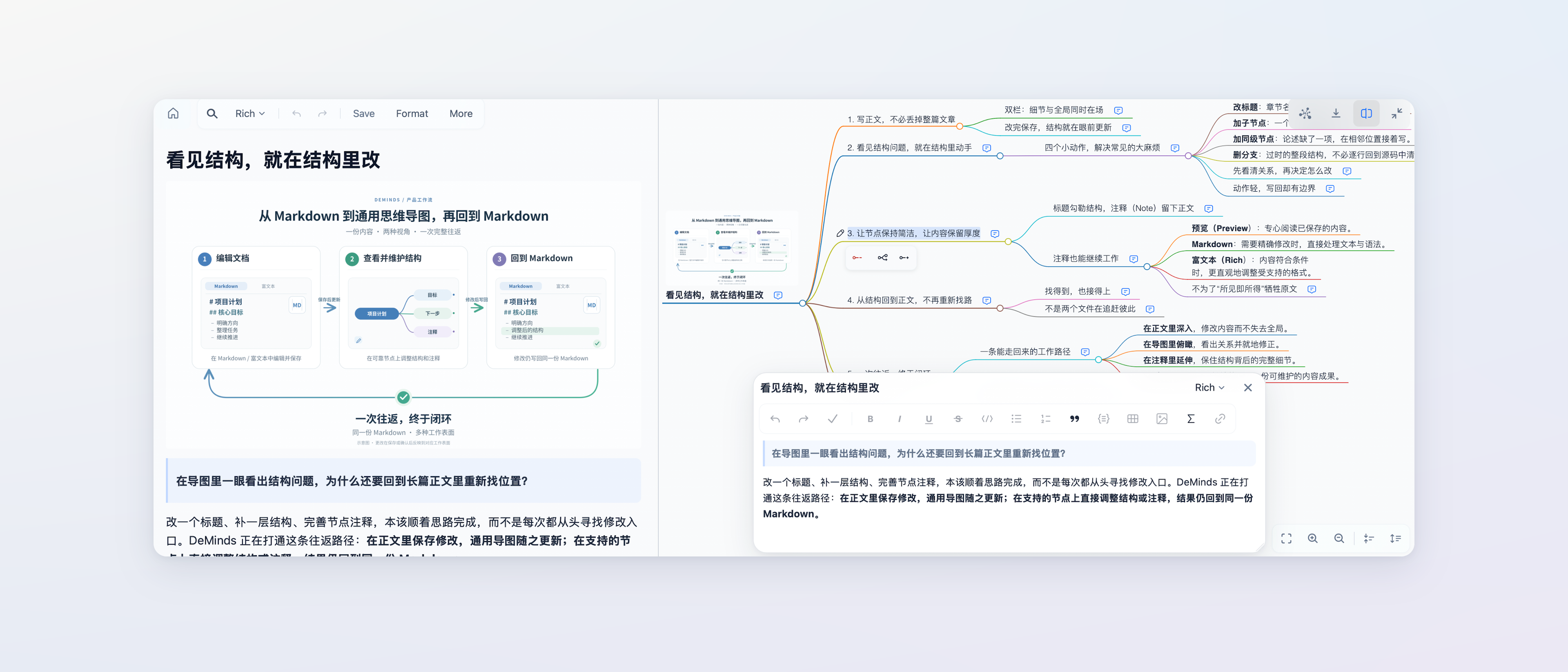 deminds structure snapshot zh CN